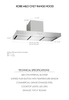 Kobe CH2736SQ3XX 36 Inch Premium  Hood Parts