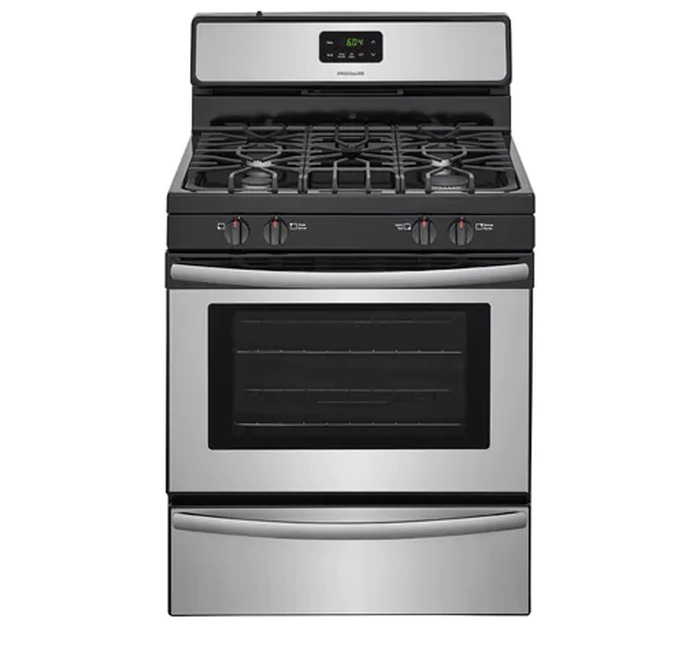 Frigidaire FCRG3062AS 30 Inch 5.3 Cu Ft Five Burner Self Clean Gas Range