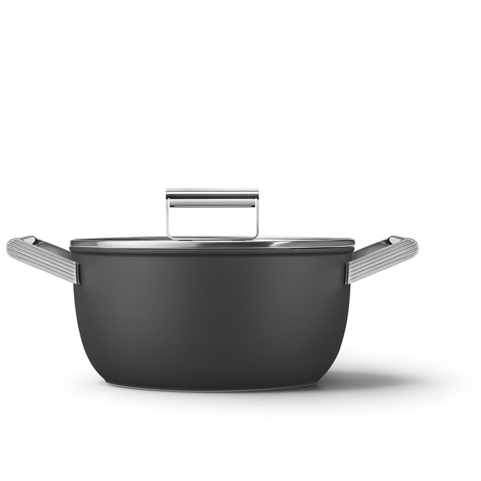 Smeg CKFC2411BLM Cookware 24cm Casserole Dish with Lid
