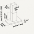Falmec FFPLN36W5FSR 36 Inch Mounted on Wall 500 CFM