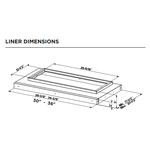 Faber LINSPT361228 Hood Liner 36" self supporting liner hardware