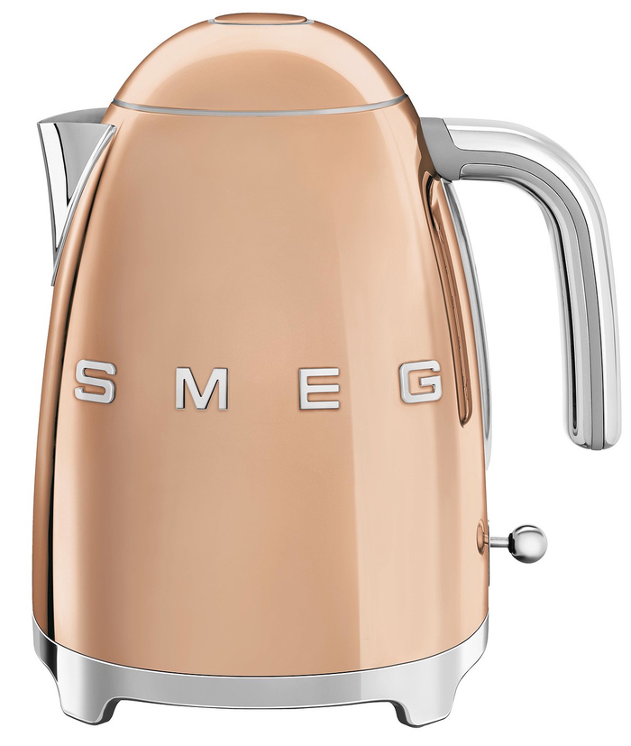Smeg KLF03RGUS Retro 50's Style Fixed Temp Kettle Rose Gold disco@aniks.ca