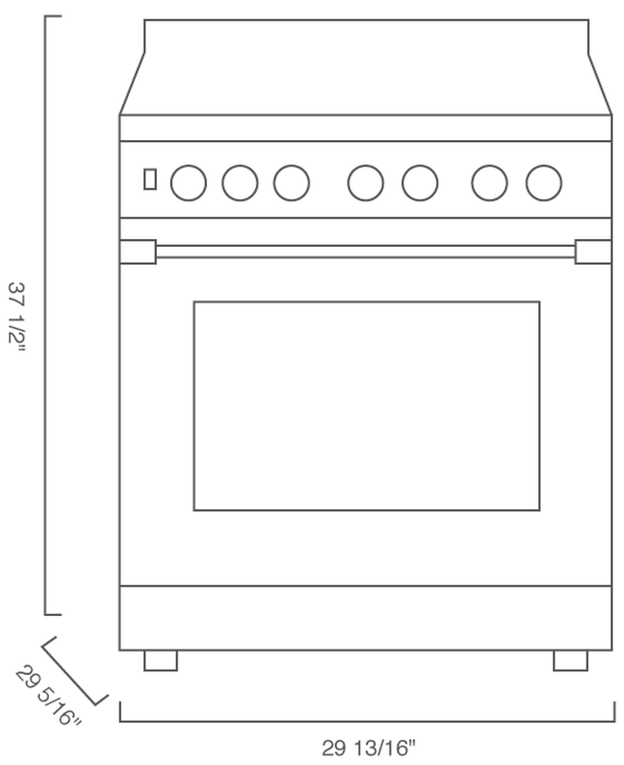 Blomberg BGR30522CSS 30 Inch Gas Range