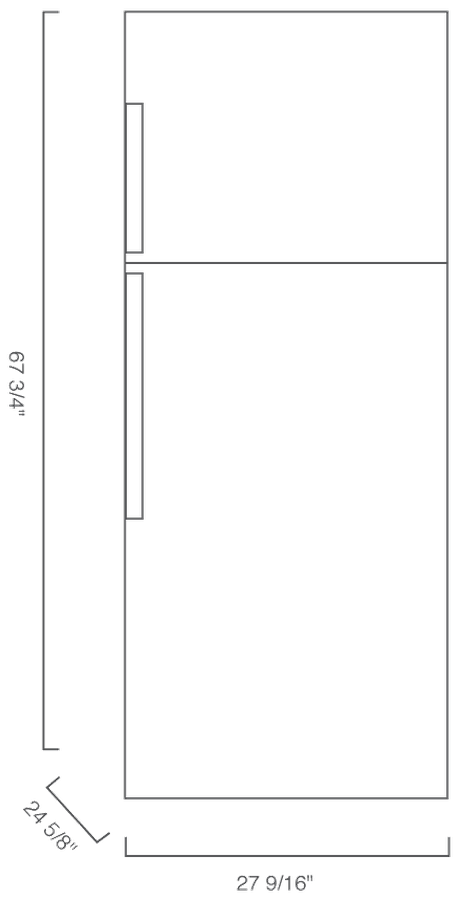 Top Freezer Refrigerator BRFT1522SSN 28in  Counter Depth - Blomberg