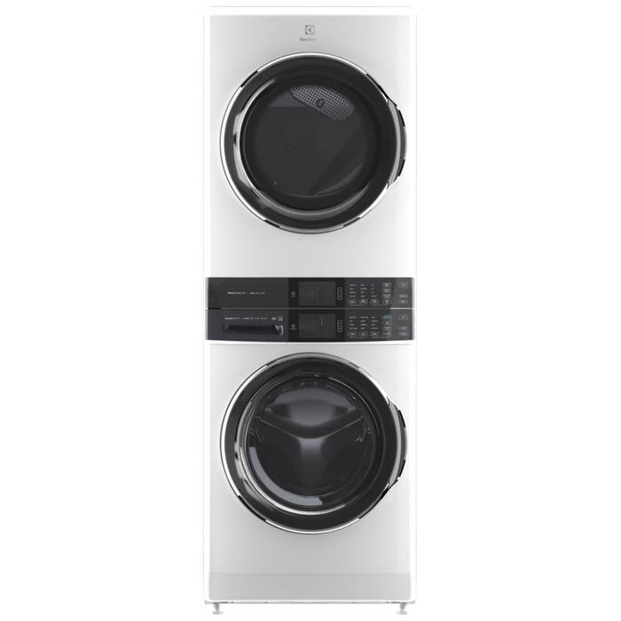 Electrolux ELTE760CAW 27 Inch Two Ways to Sanitize. LuxCare Wash System 5.2 cu.ft Steam Washer WashTower with Electric Dryer