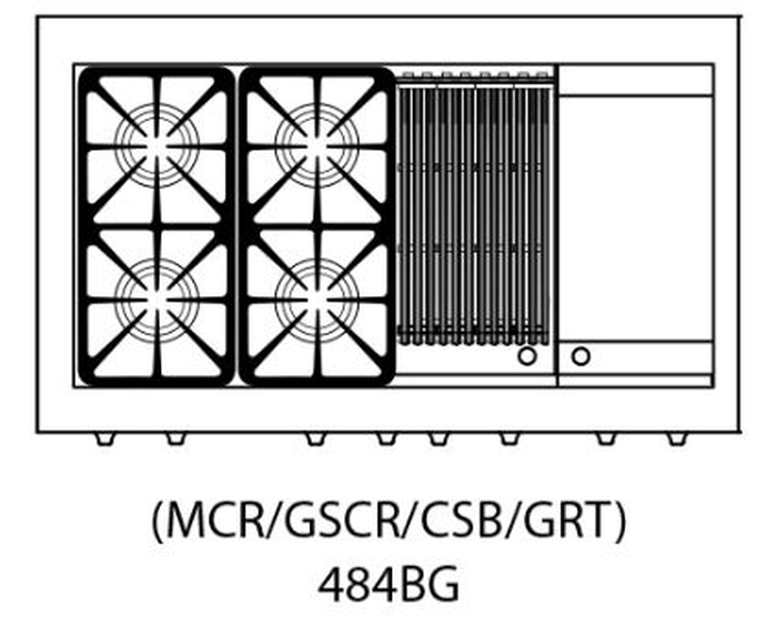 Capital MCR484BG 48 Inch Gas Range