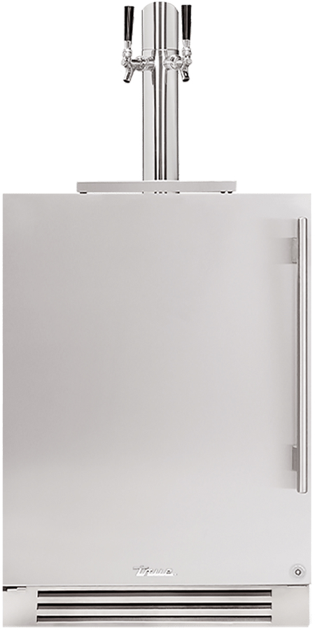 True Residential TUR24DDRSSC 24 Inch Beer Dispenser Compact Refrigerator
