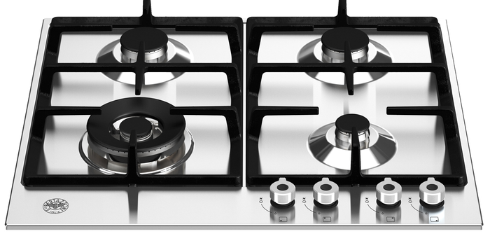 Bertazzoni PROF244CTXV 24 Inch Pro Series Front Controls 4 Aluminum Burners Gas Cooktop