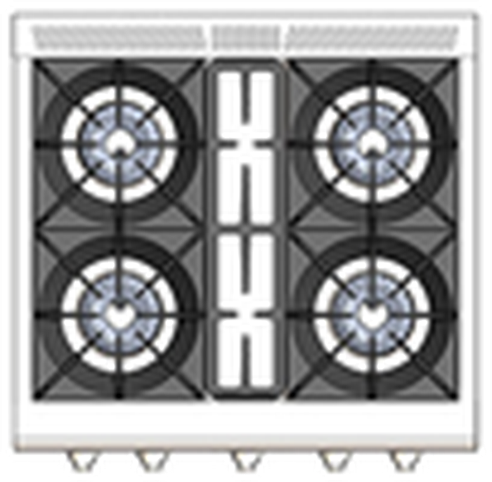 Capital MCOR304 30 Inch Gas Range