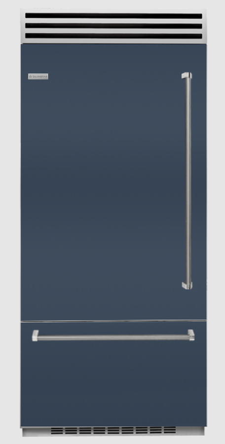 BlueStar BBB36L2CCPLT 36 Inch Built In Bottom Freezer Refrigerator