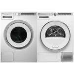 Asko W4114C.W+T411HS.W 24 Inch  208-240 V Washer & Heat Pump Dryer Pair