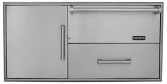 Coyote CCDWD Warming Drawer CCD-WD Combo Unit: Warming Drawer PLUS Access Doors