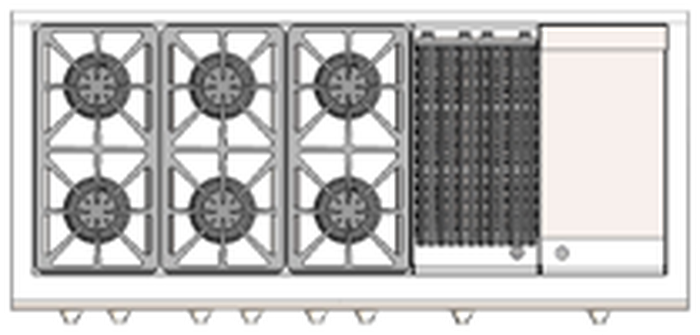 Capital GRT606BGL 60 Inch Precision Gas Rangetop