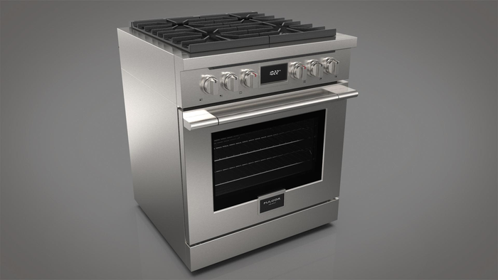 Fulgor Milano F4PDF304S1 30 Inch Convection Self Clean Dual Fuel Range