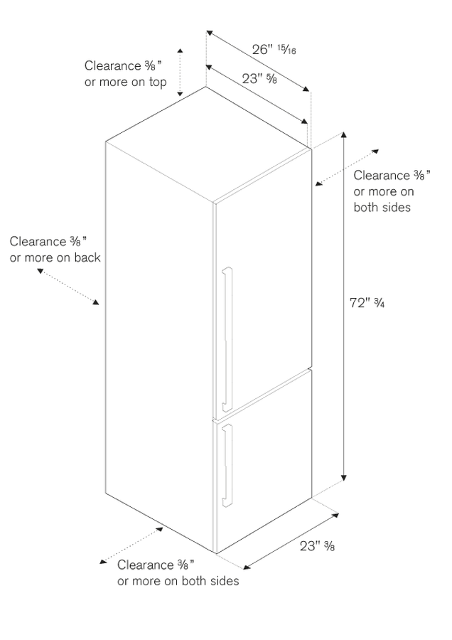 Bertazzoni REF24BMX Bottom Freezer Refrigerator Replacement Parts