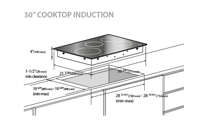 Fulgor Milano F7IT30S1 30 Inch 700 Series Induction Cooktop