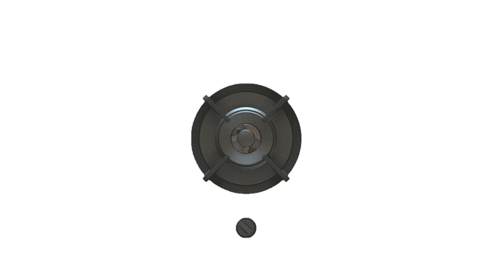 Pitt Cooking AZUMA1PT-NG 12 Inch Brass 1 Burner Gas Cooktop