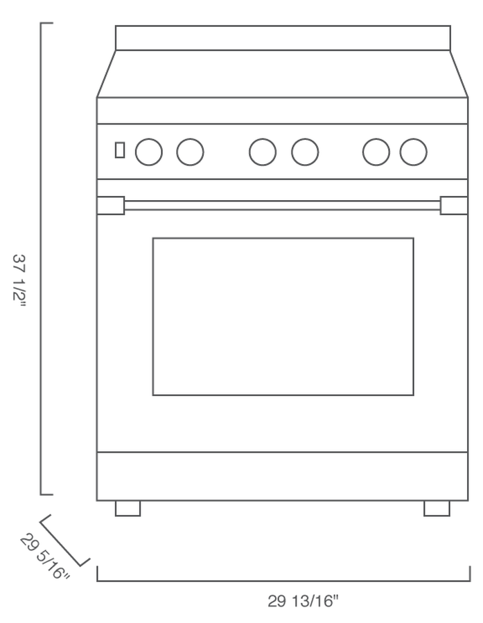 Blomberg BIR34452CSS 30 Inch Induction Range