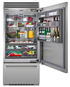 BlueStar BBB36L3CFPLT 36 Inch Built In Bottom Freezer Refrigerator