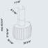 Falmec FDPST26W5SG 26 Inch Mounted on Wall 500 CFM