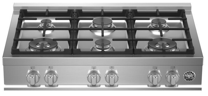 Bertazzoni MAST366RTXE 36 Inch Master Series Gas Rangetop