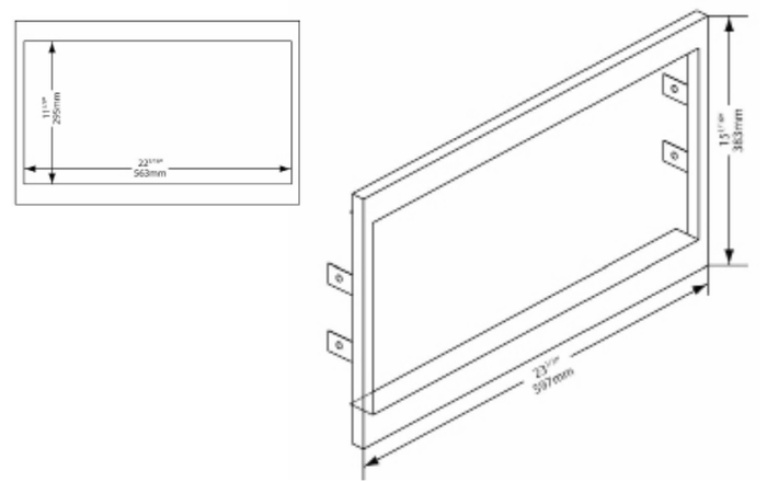 Porter&Charles MWTK60 Trim Kit 1 PC Stainless Steel Trim Kit