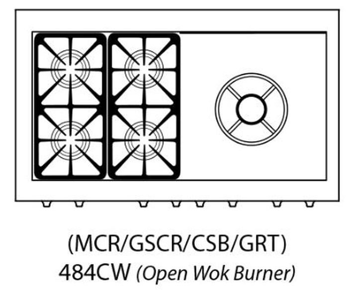 Capital MCR484CW 48 Inch Gas Range