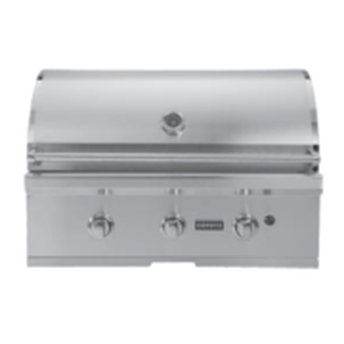 C-Series NG Gas Outdoor Grill CTG-Install-Remove   C2C36NG 36 inch Grill 4 Infinity Burners Built-in NG