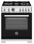Bertazzoni PRO304BFGMNET 30 Inch Pro Series Gas Range