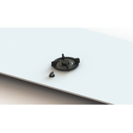 Pitt AKAN 9 Inch Gas Cooktop Top Controls One 2 kW Aluminum Gas Burner