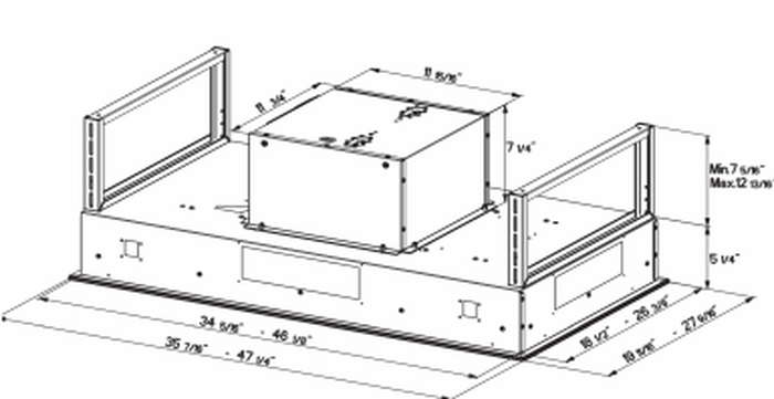 Faber STRTIS36WHNB Stratus Isola Range Hood Replacement Parts