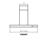 Cyclone SIB52336SS 36 Inch Mounted to Ceiling 600 CFM