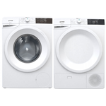 Gorenje WEI843HP+DE8B 24 Inch Washer Dryer Pairs