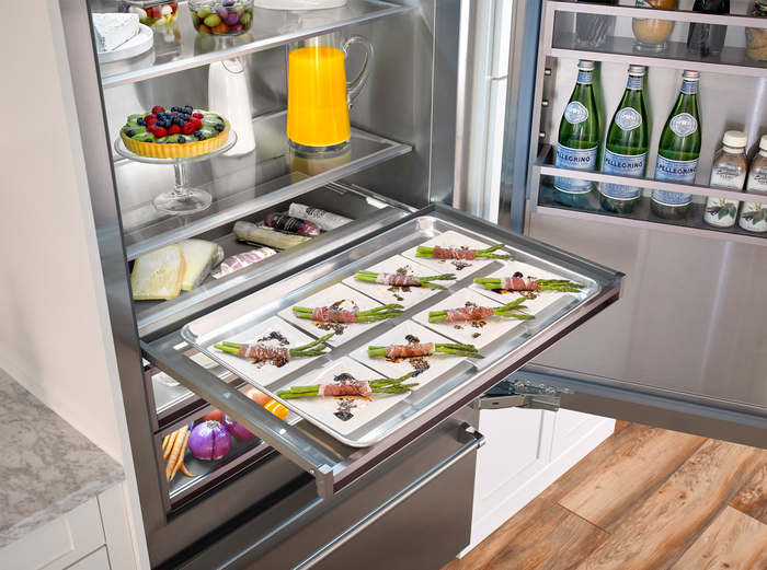 BlueStar BBB36L3 36 Inch Built In Bottom Freezer Refrigerator