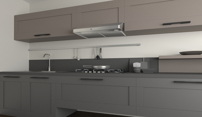 Faber LEVT36SS395 36 Inch Installed Under Cabinet Range Hood 400 CFM