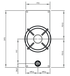 Pitt AKAN 9 Inch Gas Cooktop Top Controls One 2 kW Aluminum Gas Burner