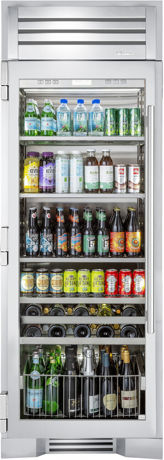 True Residential TR30BEVLSGA 30 Inch Built In Fridge Column