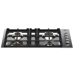 Bertazzoni PROF304QBXT 30 Inch Pro Series Slide Controls 4 Brass Burners Gas Cooktop