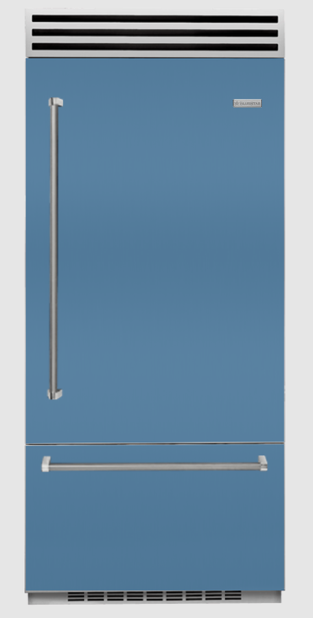 BlueStar BBB36R2CCPLT 36 Inch Built In Bottom Freezer Refrigerator