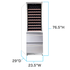 Avanti WCDD108E3S 24 Inch Storage Cabinet Wine Column