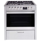 Porter&Charles FEG76B3 30 Inch Dual Fuel Range