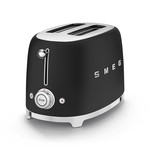 Smeg TSF01BLMUS Retro 50's Style 2-Slice Toaster 950 W Matte Black