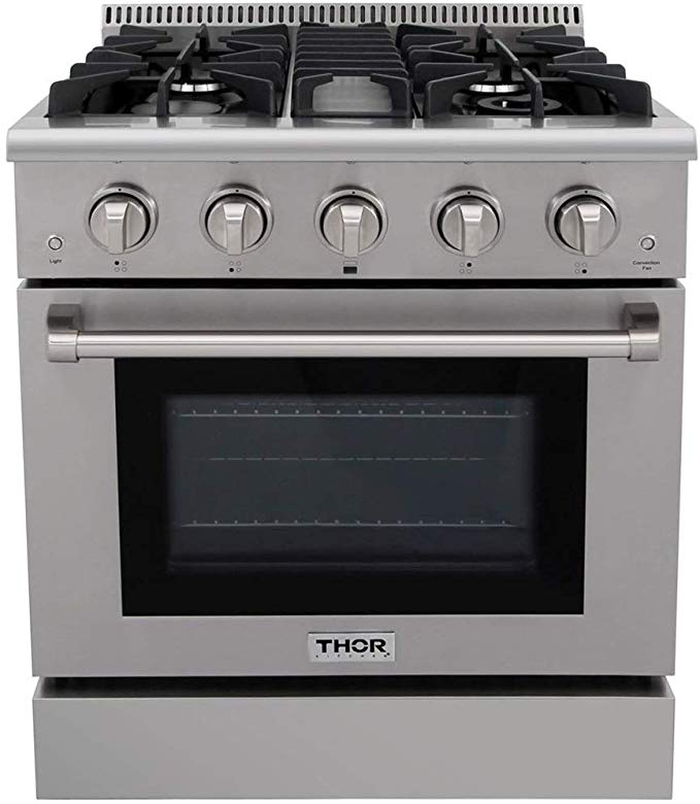 Thor Kitchen CRD3001U 30 Inch Dual Fuel Range Sealed Burners