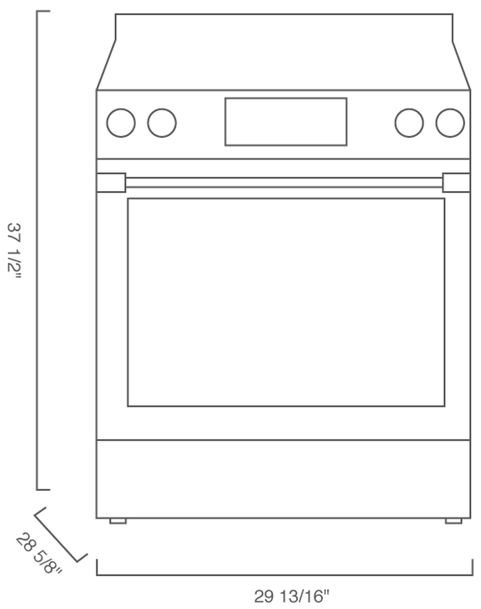 Blomberg BERU30422CSS 30 Inch Electric Range