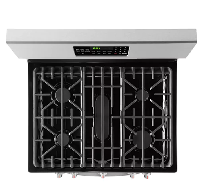 Frigidaire GCRG3060BF 30 Inch 5.1 Cu Ft 4 Burner Griddle Self Clean Gas Range