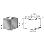 Falmec KACL.798#21F Blower Motor External 600 CFM Motor