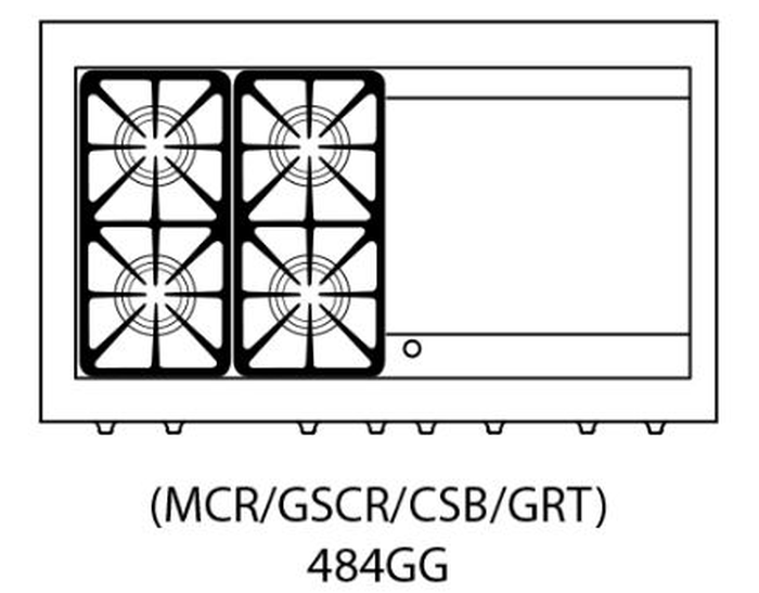 Capital MCR484GG 48 Inch Gas Range