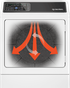 Huebsch DC5102WE 27 Inch Electric Dryer