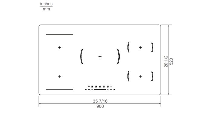Bertazzoni PE365INDXV 36 Inch Master Series Energy Star Induction Cooktop