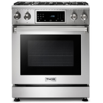 Thor Kitchen TRG3001U 30 Inch Pro Style Self Clean Tilt Panel Gas Range